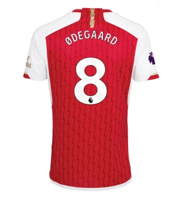 Arsenal Martin Odegaard #8 Primera Equipación 2023-24 Manga Corta